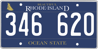 RI license plate 346620