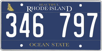 RI license plate 346797