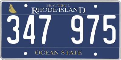 RI license plate 347975