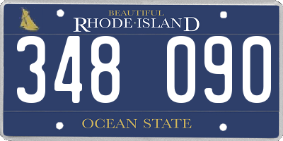 RI license plate 348090
