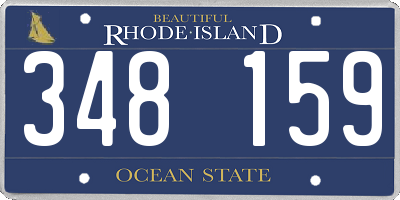 RI license plate 348159