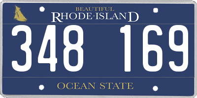 RI license plate 348169