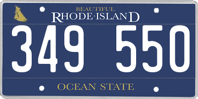 RI license plate 349550
