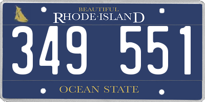 RI license plate 349551