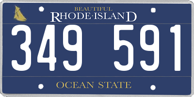 RI license plate 349591