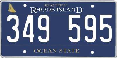 RI license plate 349595