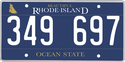 RI license plate 349697