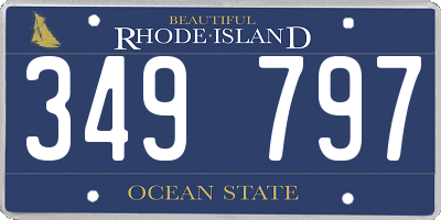 RI license plate 349797