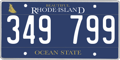 RI license plate 349799