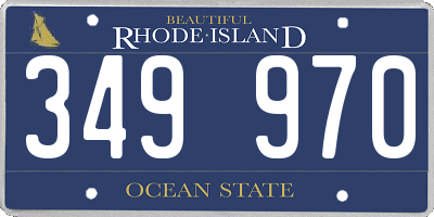 RI license plate 349970