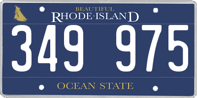 RI license plate 349975
