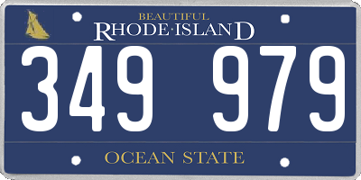 RI license plate 349979