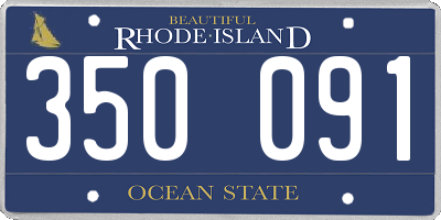 RI license plate 350091