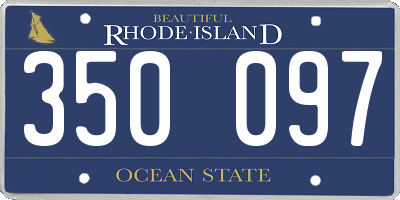 RI license plate 350097