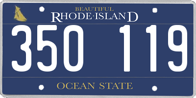 RI license plate 350119