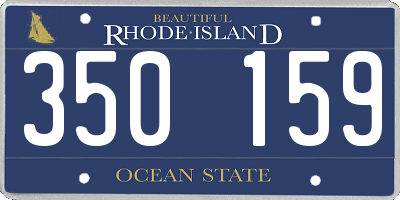 RI license plate 350159