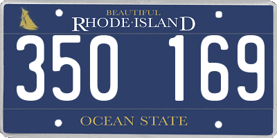 RI license plate 350169
