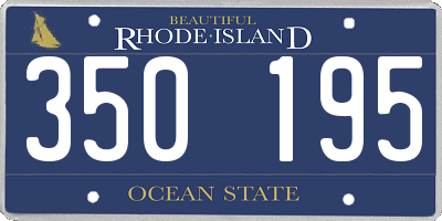 RI license plate 350195