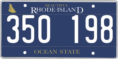 RI license plate 350198