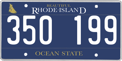 RI license plate 350199