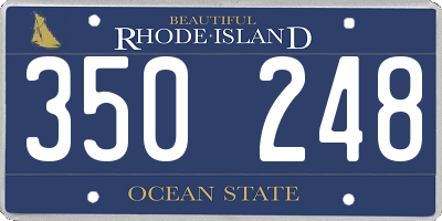 RI license plate 350248