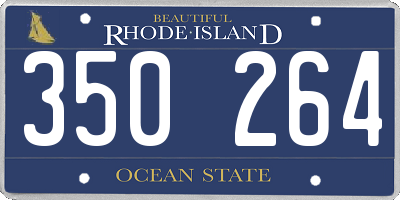 RI license plate 350264