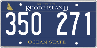 RI license plate 350271