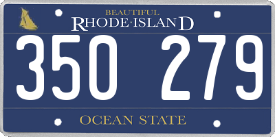 RI license plate 350279