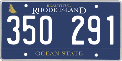 RI license plate 350291