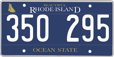 RI license plate 350295