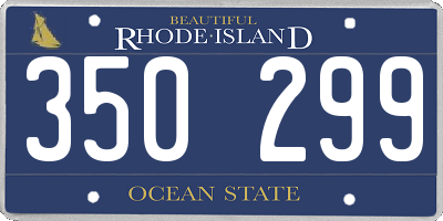 RI license plate 350299