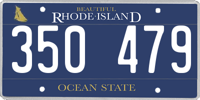 RI license plate 350479