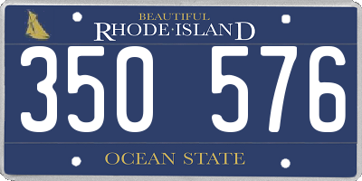RI license plate 350576