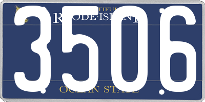 RI license plate 3506