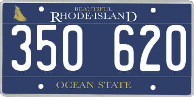 RI license plate 350620