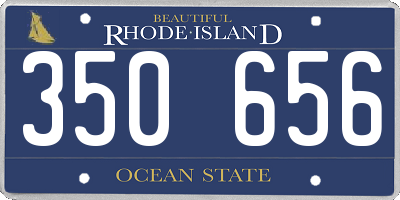 RI license plate 350656
