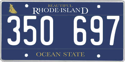 RI license plate 350697