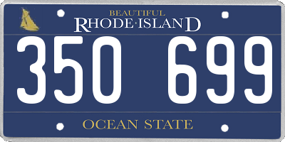 RI license plate 350699