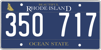 RI license plate 350717