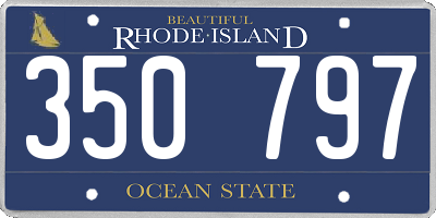RI license plate 350797