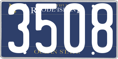 RI license plate 3508