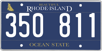 RI license plate 350811