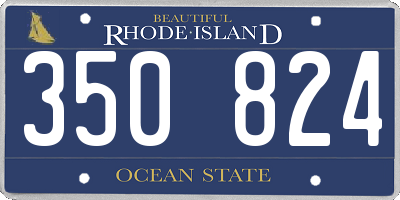RI license plate 350824