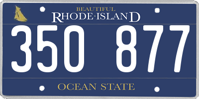 RI license plate 350877