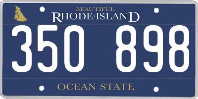 RI license plate 350898