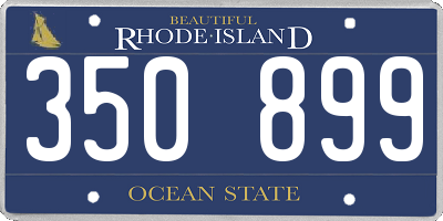 RI license plate 350899