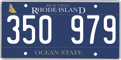RI license plate 350979