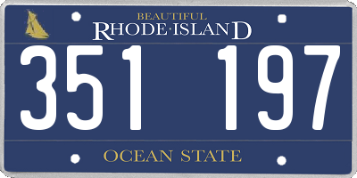 RI license plate 351197