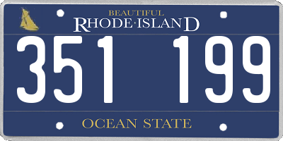 RI license plate 351199