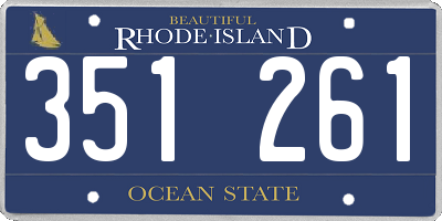 RI license plate 351261